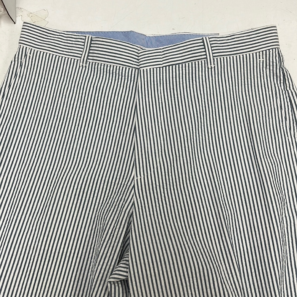 Izod slate blue stripe seersucker pant! New!